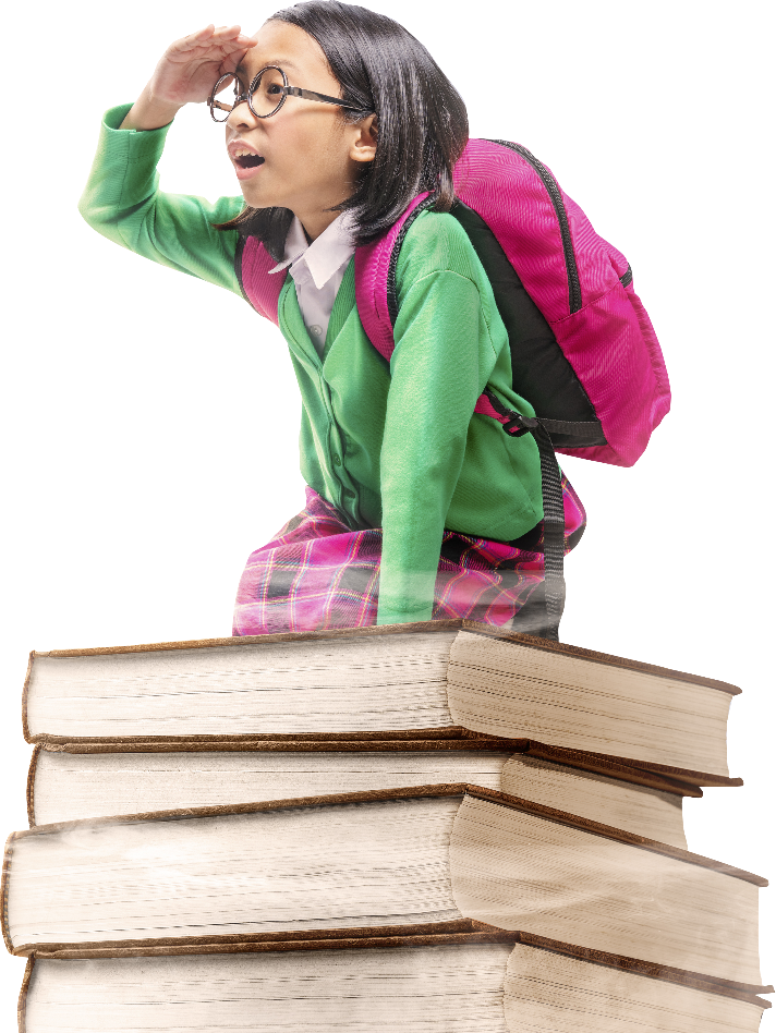 A Girl on Books Animation Image